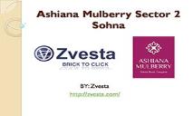 Ashiana Mulberry Sector 2 Sohna PowerPoint Presentation