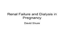 Renal Failure in Pregnancy PowerPoint Presentation