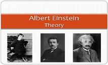 Albert Einstein Theory PowerPoint Presentation