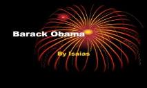 Barack Obama-Marcus News PowerPoint Presentation