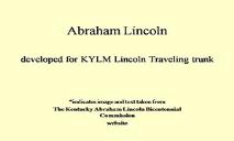 Abraham Lincoln PowerPoint Presentation