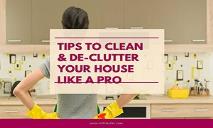 Tips to Clean and Declutter Your House Like A Pro PowerPoint Presentation