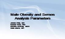 Male Obesity and Semen Analysis Parameters PowerPoint Presentation