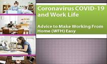 Coronavirus COVID-19 and Work Life PowerPoint Presentation