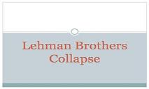 Lehman Brothers PPT 6 Pages PowerPoint Presentation