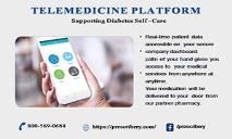 Telemedicine Platform for managing Diabetes During Covid-19 PowerPoint Presentation