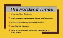 The Portland Times PowerPoint Presentation