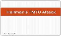 Hellmans TMTO Attack PowerPoint Presentation