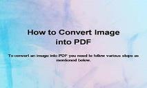 Image to pdf converter PowerPoint Presentation