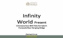 Spacious 3 BHK flats for sale in Punawale at Infinity World PowerPoint Presentation