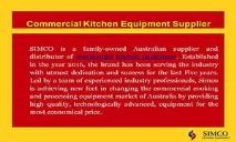 Commercial kitchen equipment PowerPoint Presentation