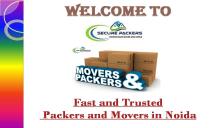 Fast and Trusted Packers and Movers in Noida PowerPoint Presentation
