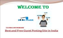 Best and Free Guest Posting Site in India PowerPoint Presentation