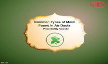 Common Types Of Mold Found In Air Ducts PowerPoint Presentation