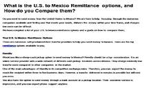 What is the US to Mexico Remittance options and How do you Compare them PowerPoint Presentation