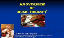 Music Therapy PowerPoint Presentation
