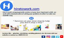 Hire to work Local Services Experts PowerPoint Presentation