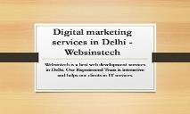 Digital Marketing Services in Delhi PowerPoint Presentation