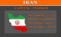 IRAN My Country PowerPoint Presentation