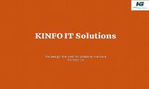 kinfoItsolutions Provides the Best Digital Marketing Services PowerPoint Presentation