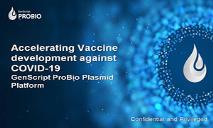 Plasmid Manufacturing Service from GenScript ProBio PowerPoint Presentation