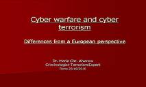Cyber Warfare and Cyber Terrorism PowerPoint Presentation