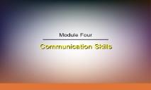 About Communication Skills PowerPoint Presentation