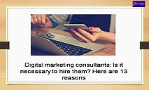 Digital Marketing Consultants PowerPoint Presentation