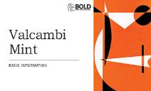 Valcambi Mint-BOLD Precious Metals PowerPoint Presentation