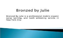 Professional mobile organic spray tanning PowerPoint Presentation