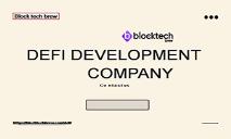 Defi Development Company PowerPoint Presentation