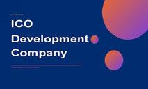 ICO Development Company PowerPoint Presentation