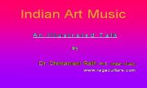 Indian Art Music & Raga Culture PowerPoint Presentation