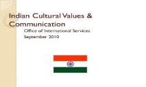 Indian Culture & Values PowerPoint Presentation