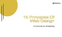 15 Key Principles Of Web Design PowerPoint Presentation