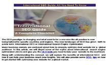 International SEO Guide: All You Need To Know PowerPoint Presentation