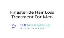 Finasteride Hair Loss Treatment For Men PowerPoint Presentation
