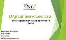 Best Digital Marketing Agency in Delhi PowerPoint Presentation