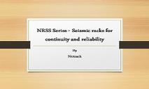 NRSS Series-Seismic racks for continuity and reliability PowerPoint Presentation