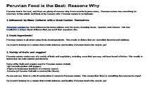 Peruvian Food is the Best-Reasons Why? PowerPoint Presentation