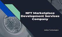 NFT Marketplace Development Services Company PowerPoint Presentation