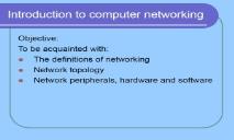 Introduction to computer networking PowerPoint Presentation