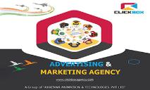 ClickBox Advertising and Digital Marketing Agency in Coimbatore India PowerPoint Presentation