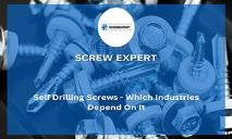 Self Drilling Screws-Industries Rely On PowerPoint Presentation