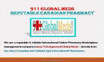 911 Global Meds-Reputable Canadian Pharmacy PowerPoint Presentation