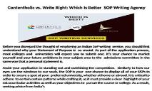 Contentholic vs Write Right-Which Is Better SOP Writing Agency PowerPoint Presentation