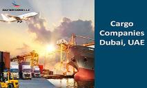 Cargo Companies Dubai-UAE PowerPoint Presentation