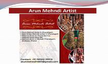 Arun Mehndi Artist-Bridal Mehndi Service In Chandigarh PowerPoint Presentation