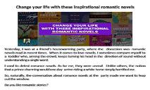 Change Your Life with These Inspirational Romantic Novels PowerPoint Presentation