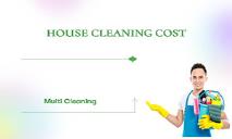 House Cleaning Cost PowerPoint Presentation